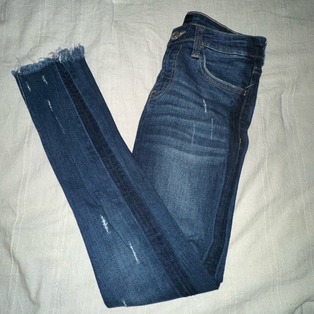 VERVET high waisted dark denim skinny jeans